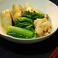 山形青菜と焼きナスの煮びたし