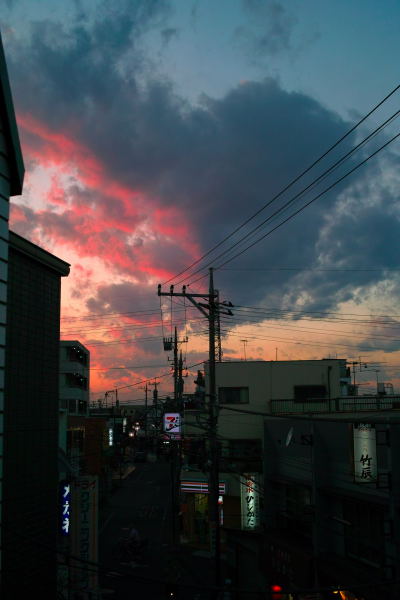 冬の夕焼け