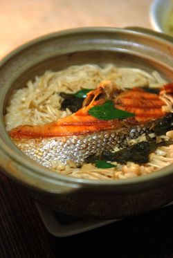 鮭と山椒の炊き込みご飯 (2)