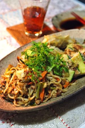 ニラ料理三種 ニラ料理三種