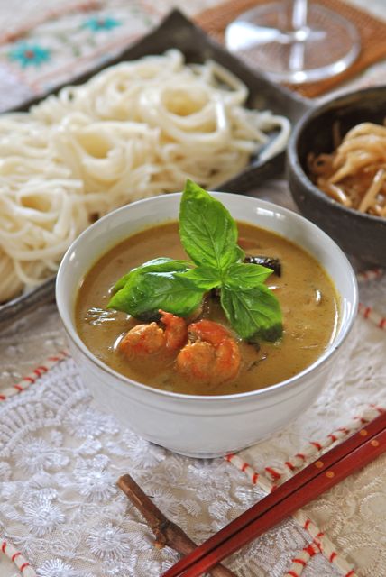 タイカレーで麺