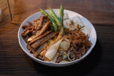 焼きごぼうのすき煮