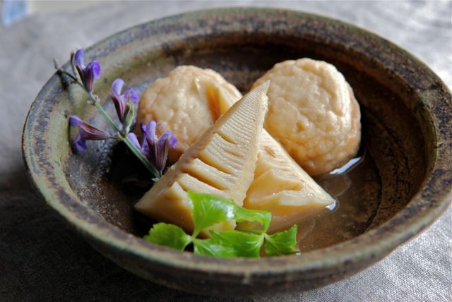 筍とおとうふ揚げの煮物