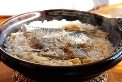 サンマの炊き込みご飯