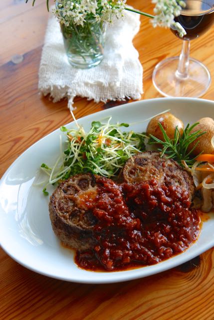 蓮根ハンバーグ　蓮根ソース添え