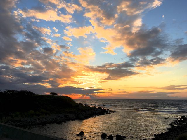 日本海の夕日