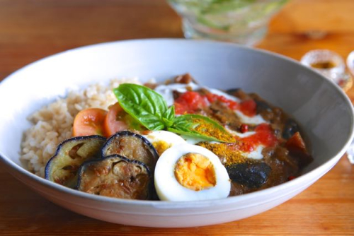 茄子とトマトのカレー